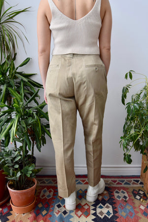 Vintage Military Khaki Trousers