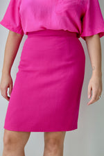 Hot Pink Escada Pencil Skirt