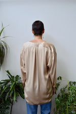 Champagne Silk Tunic Top