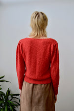 Textured Cherry Lightweight Knit