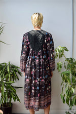 Metallic Stripe Indian Cotton Dress