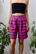 Hubba Bubba Plaid Trouser Shorts