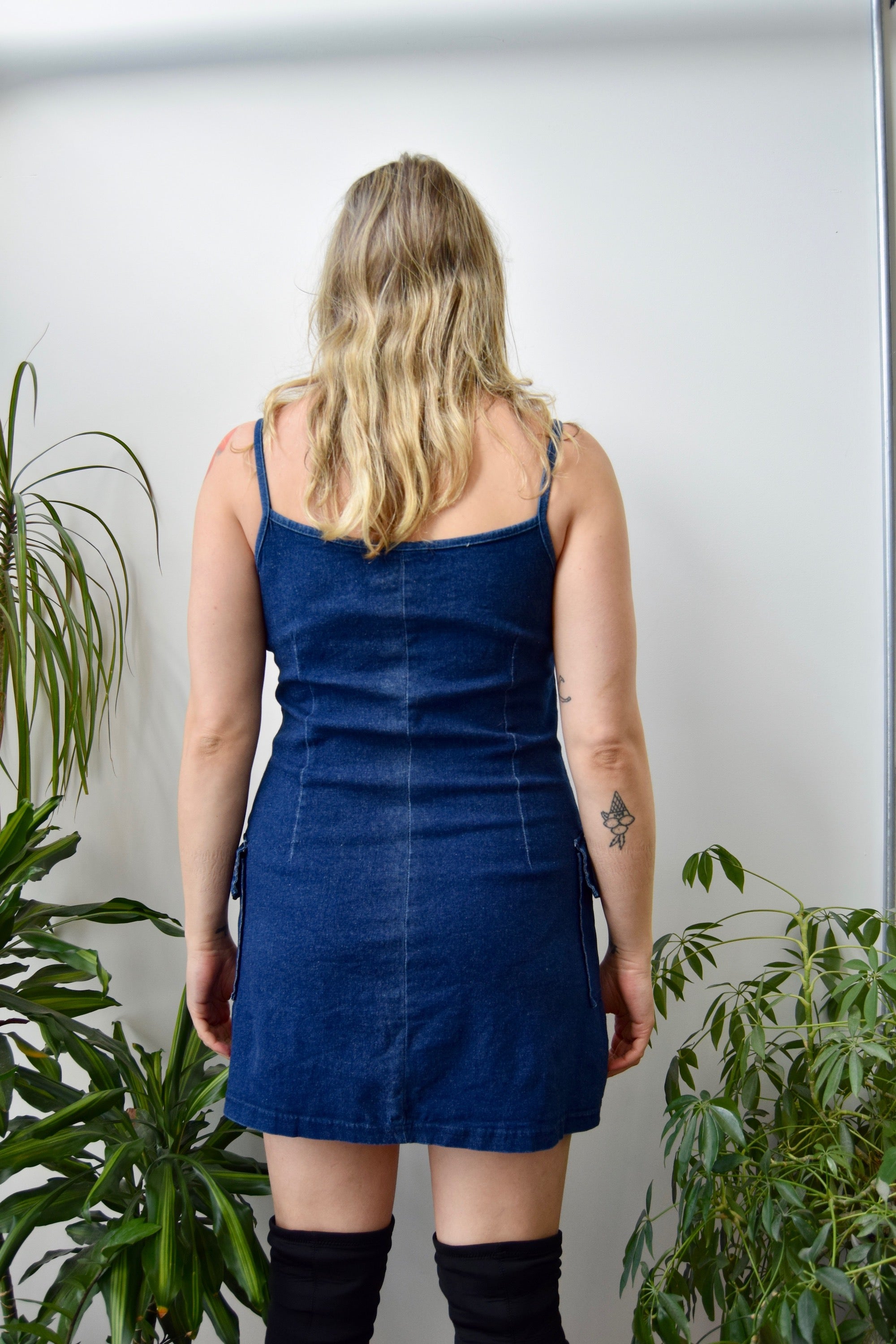 Early 00's Cargo Denim Dress