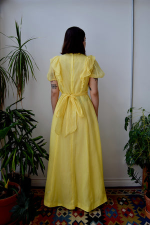 Lemon Zest Gingham Dress