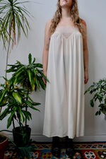 Peach Embroidery Seventies Nightie
