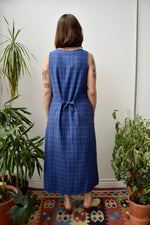 Grid Linen Market Dress