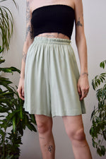 Pistachio Rayon Lounge Shorts