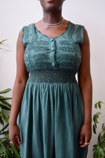 Forest Fern Cotton Dress