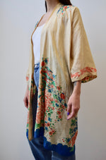 1920's Japanese Pongee Silk Robe