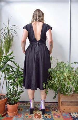 THE Black Pinafore Dress