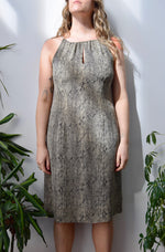 Snake Print Cocktail Dress