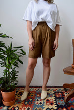 Tawny Linen Trouser Shorts