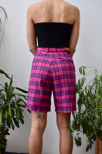 Hubba Bubba Plaid Trouser Shorts