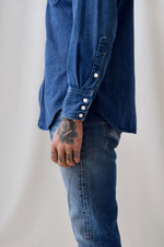 Vintage 1950's Wrangler Blue Bell Denim Snap Shirt