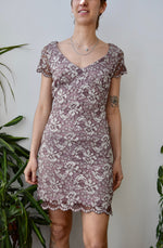 Mauve Lace Aughts Dress