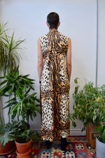 Seventies Leopard Slit Maxi