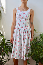 Eighties Rose Cotton Dress