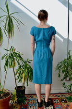 Sixties Teal Wiggle Dress