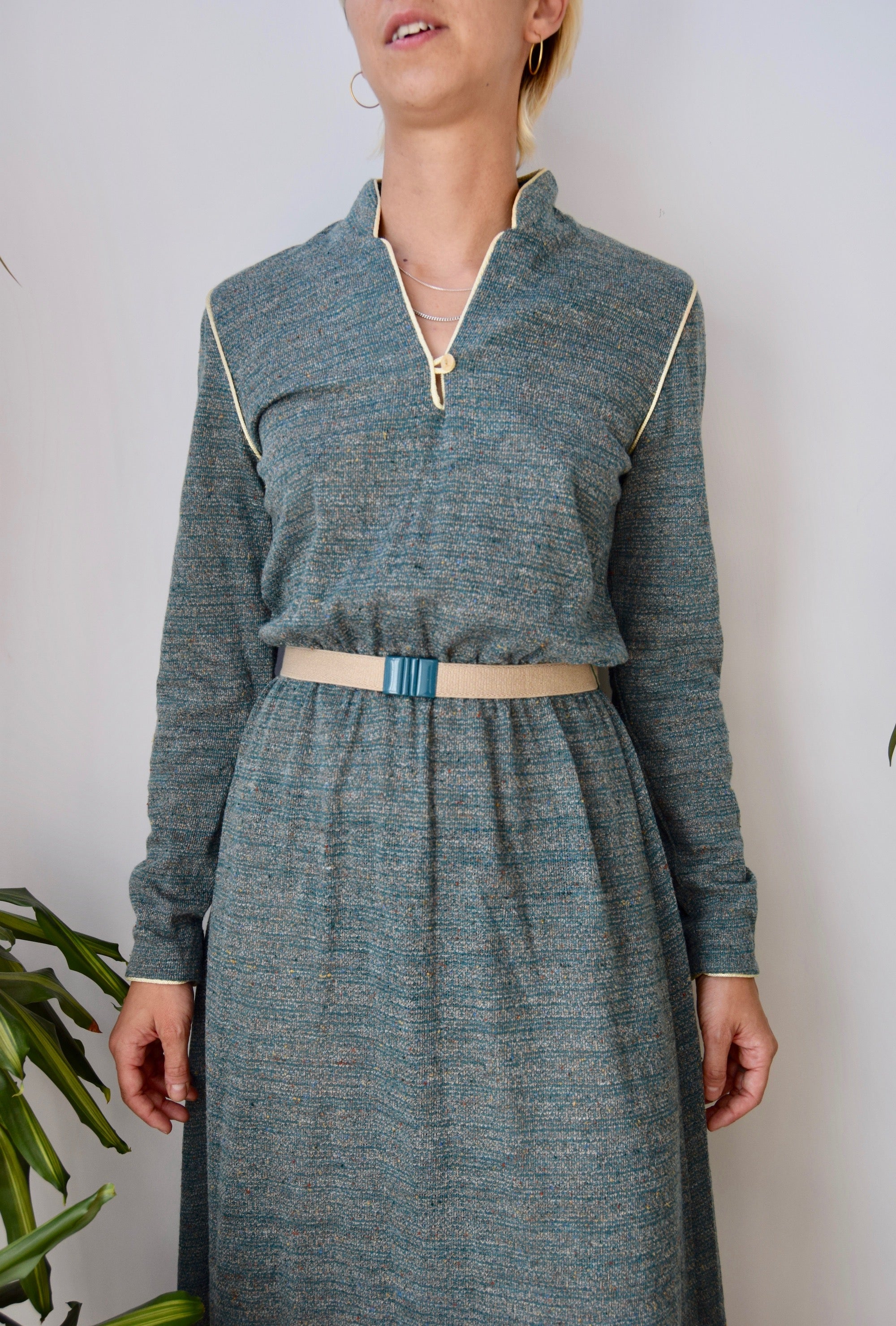 Speckled Knit Seventies Dress
