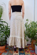 Seventies Wild Floral Prairie Skirt