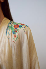 1920's Japanese Pongee Silk Robe