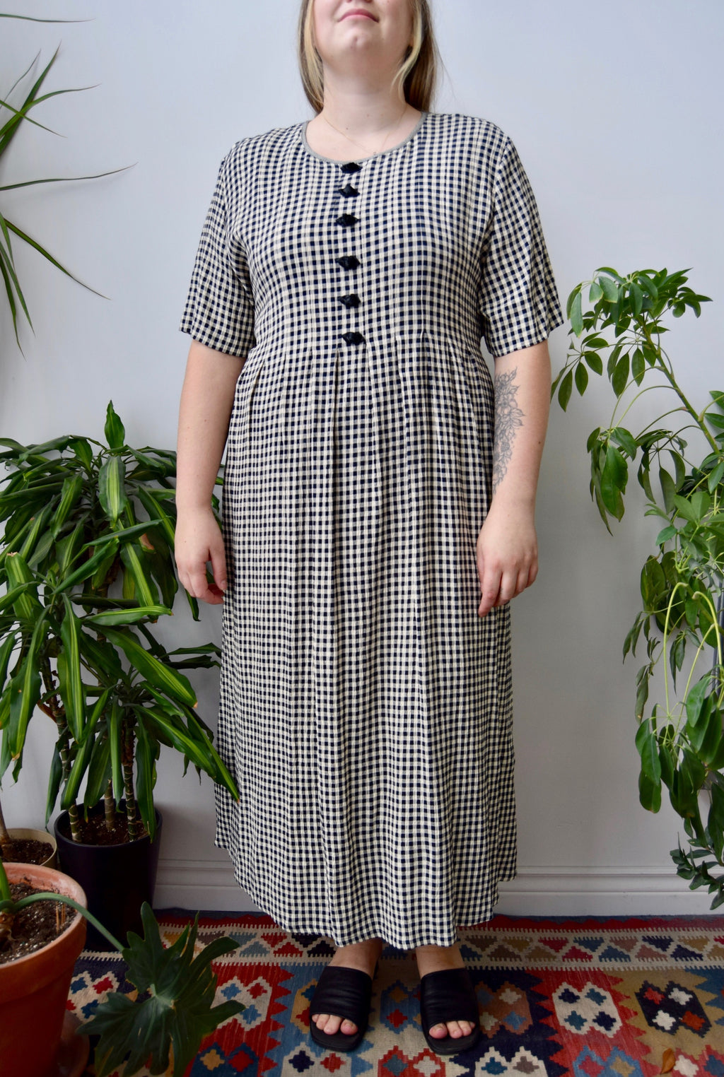 Nineties Gingham Dress