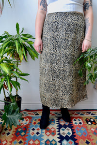 Silk Leopard Skirt