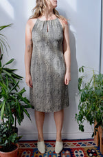 Snake Print Cocktail Dress