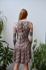 Nineties Floral Drop Waist Dress