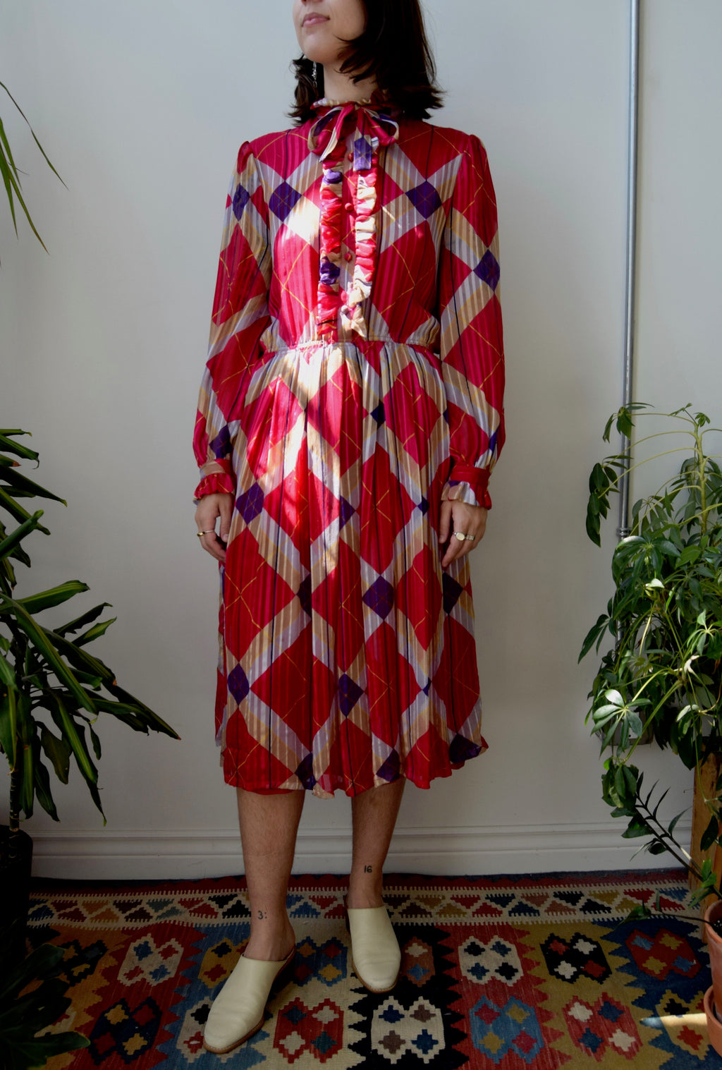 Eighties Designer Silk Dress