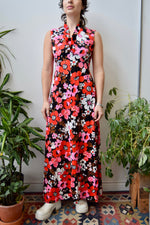 Seventies Floral Maxi Dress