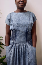 Eighties Backless Denim Dress