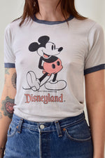 80's Threadbare Mickey Disney Ringer Tee