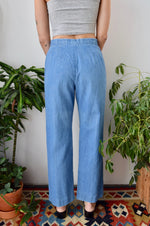 Light Blue Straight Leg Jeans