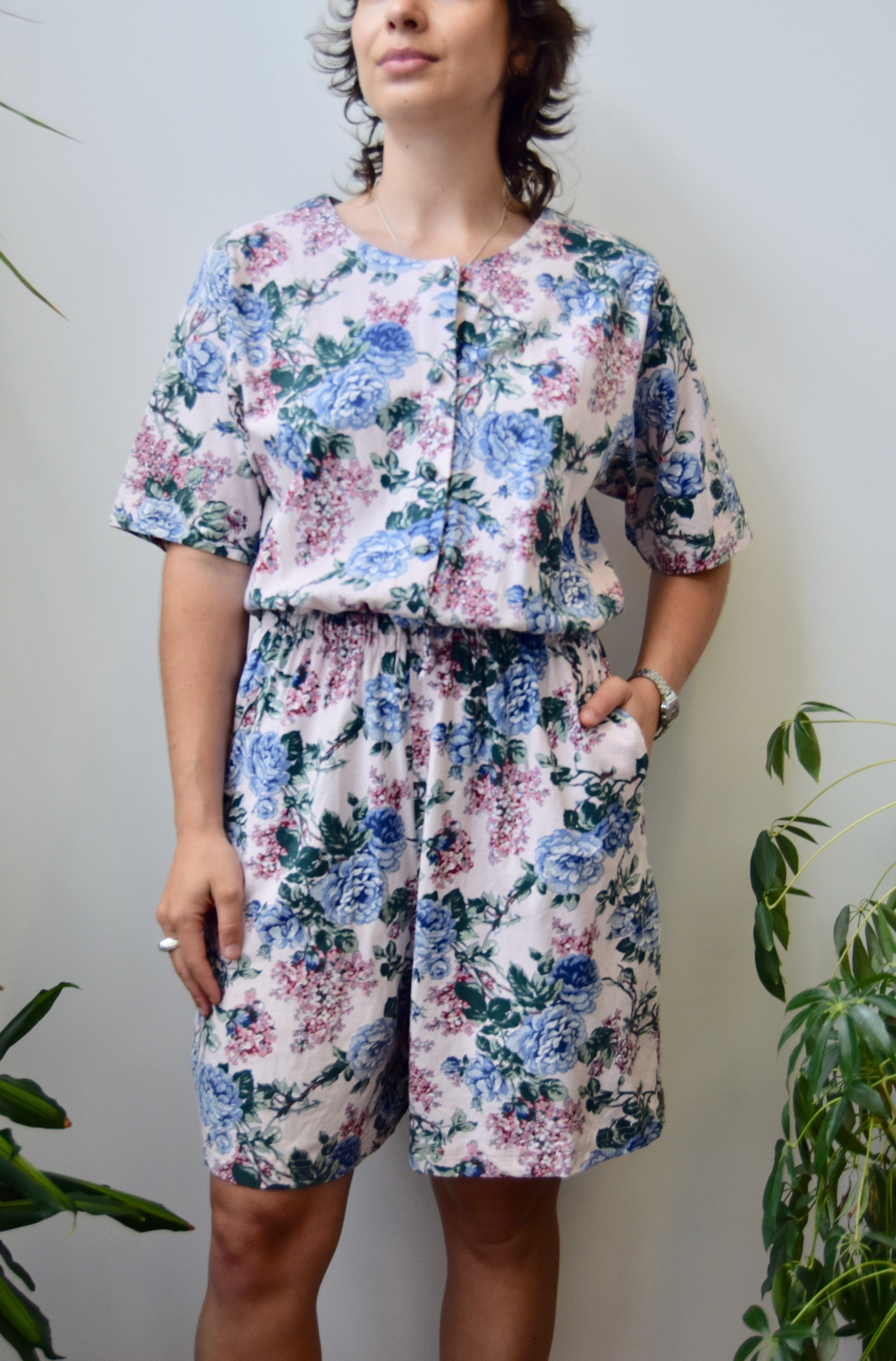 Nineties Floral Romper