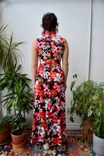 Seventies Floral Maxi Dress