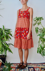 Seventies Peasant Dress