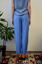 Periwinkle Rayon & Linen Pants