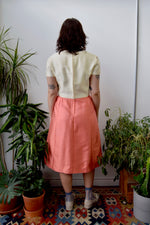 Salmon Silk Sixties Dress