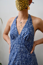Bandana Print Halter Dress