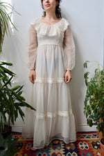 Seventies Cream Gown