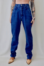 Dark Wash Western Jeans