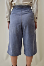 70's Denim Braided Waist Culottes