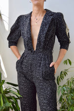 Cotton Puff Sleeve Pantsuit