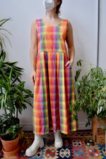 Rainbow Plaid Dress