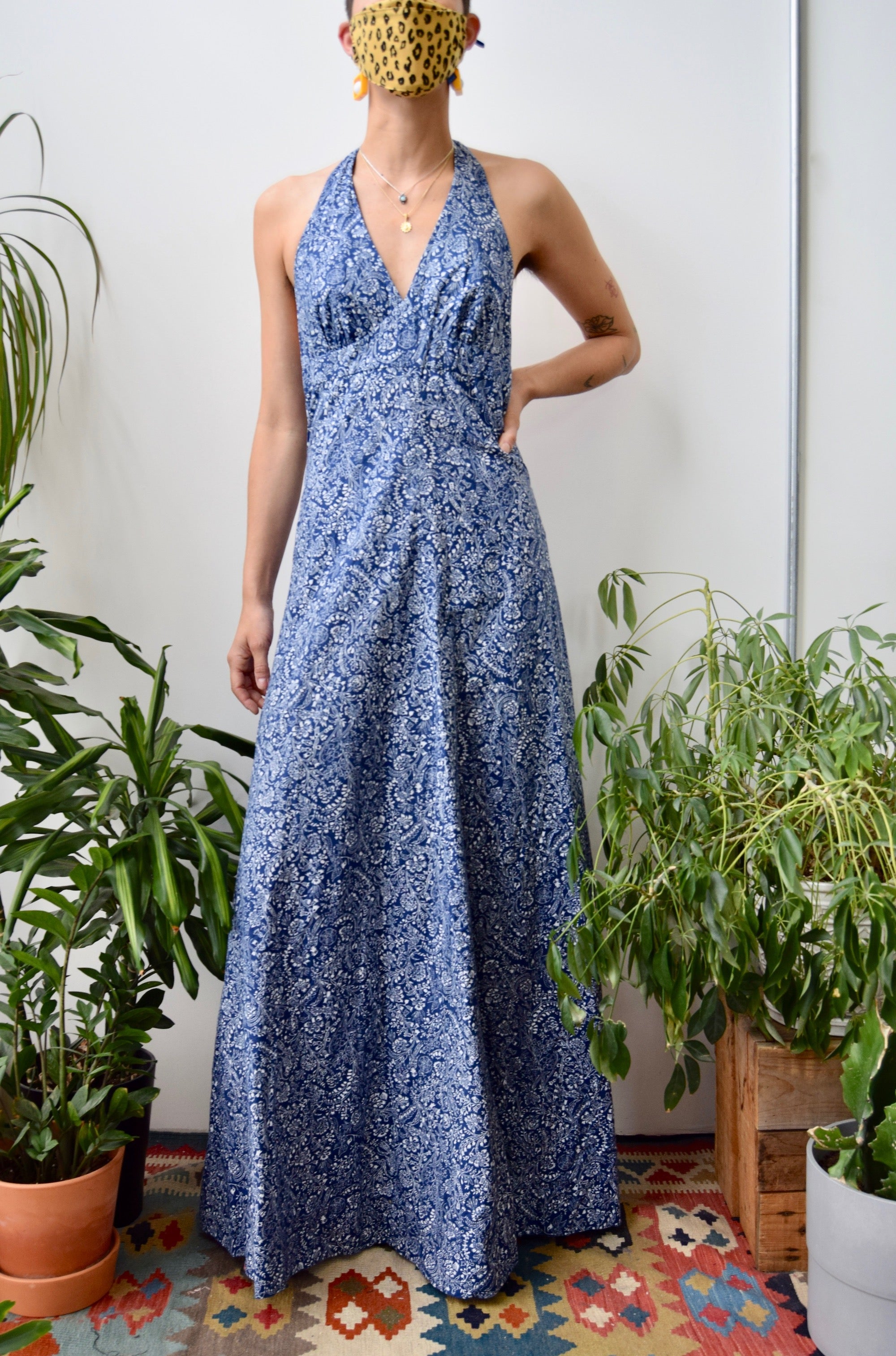 Bandana Print Halter Dress Community Thrift and Vintage Bandana Print Halter Dress Community Thrift and Vintage