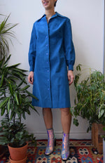 Teal Ultra Suede Shirt Dress