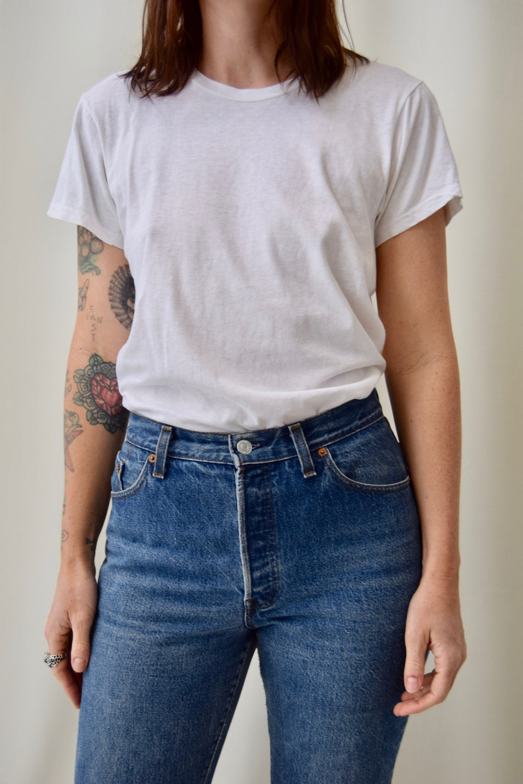 Fruit Of The Loom Plain White Tee