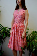 Fifties Gingham Picnic Dress