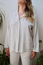 Boxy Linen Blend Shacket